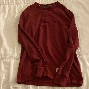 Red waffle thermal, Tommy Hilfiger, mens small